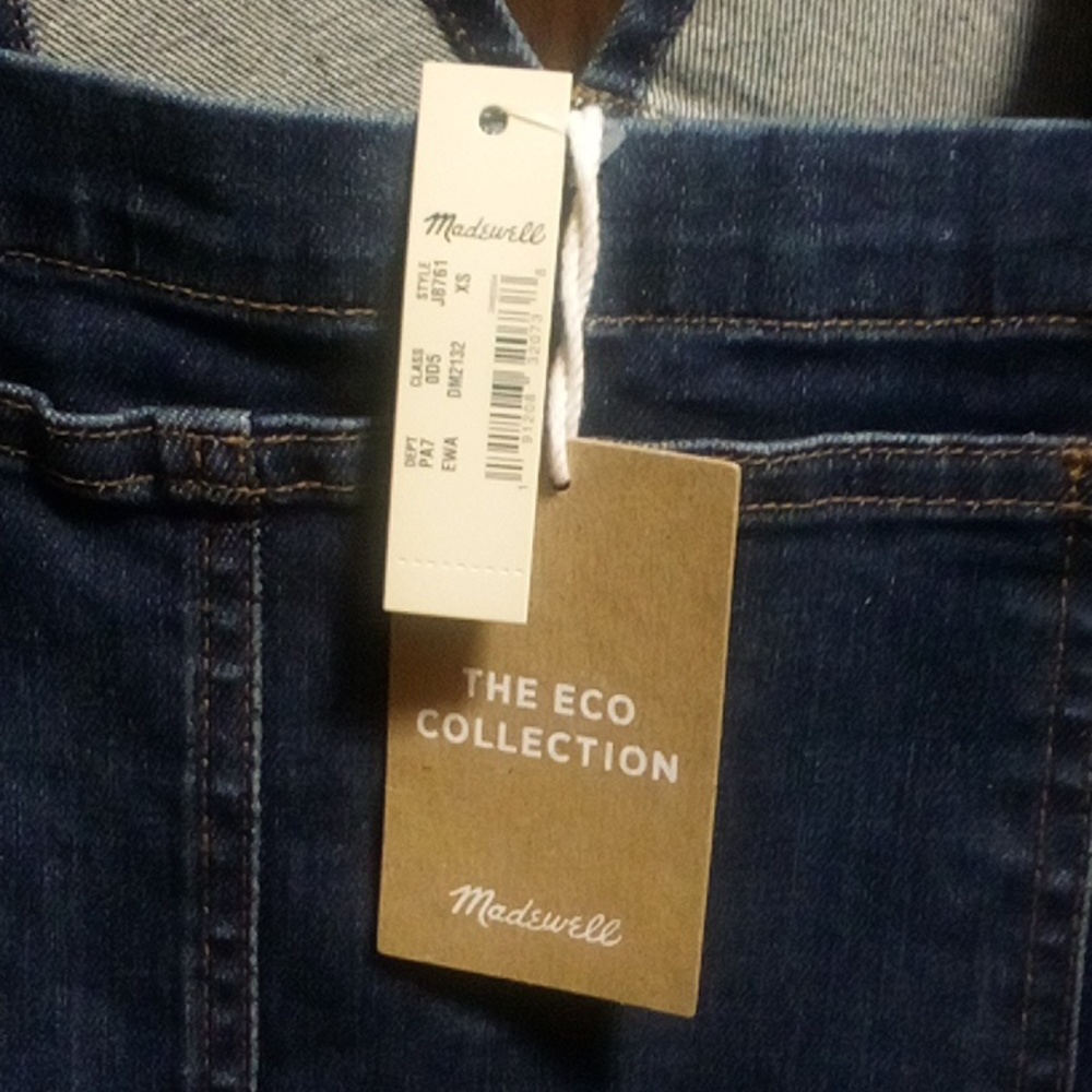 NWT Madewell Indigo Skinny Overalls - Picture 8 of 15